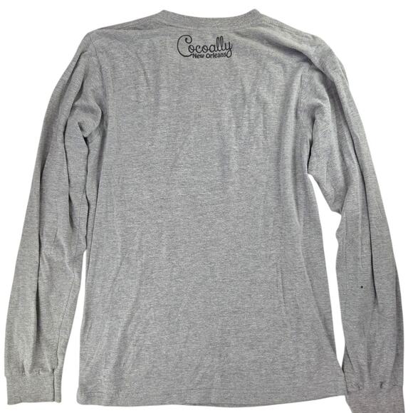 Cocoally New Orleans| Grey, Long Sleeve, Merskelly T-Shirt - Picture 3 of 4